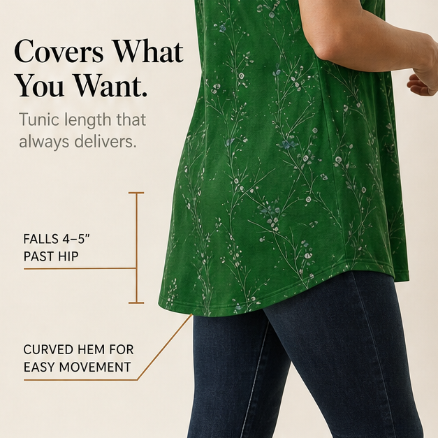 Lunalia – Women's Flowy Floral Tunic