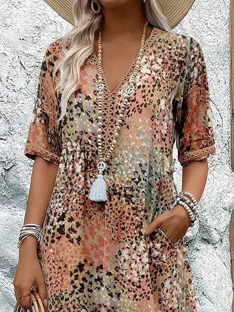 Lina | Lightweight Dress with V-Neck