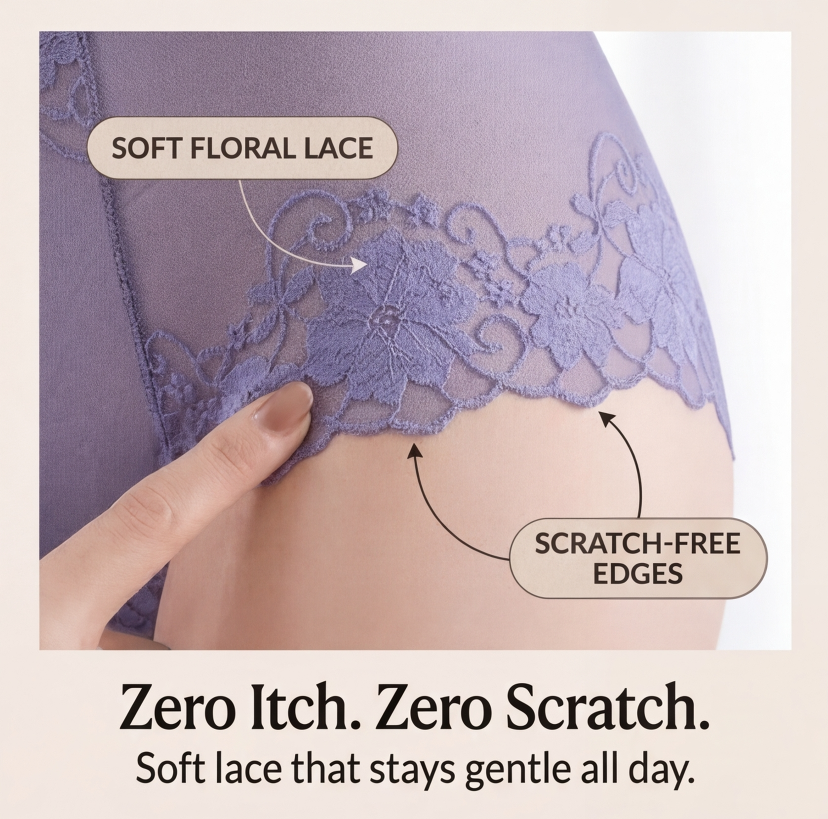 Lacelle - Floral Soft Lace Panties