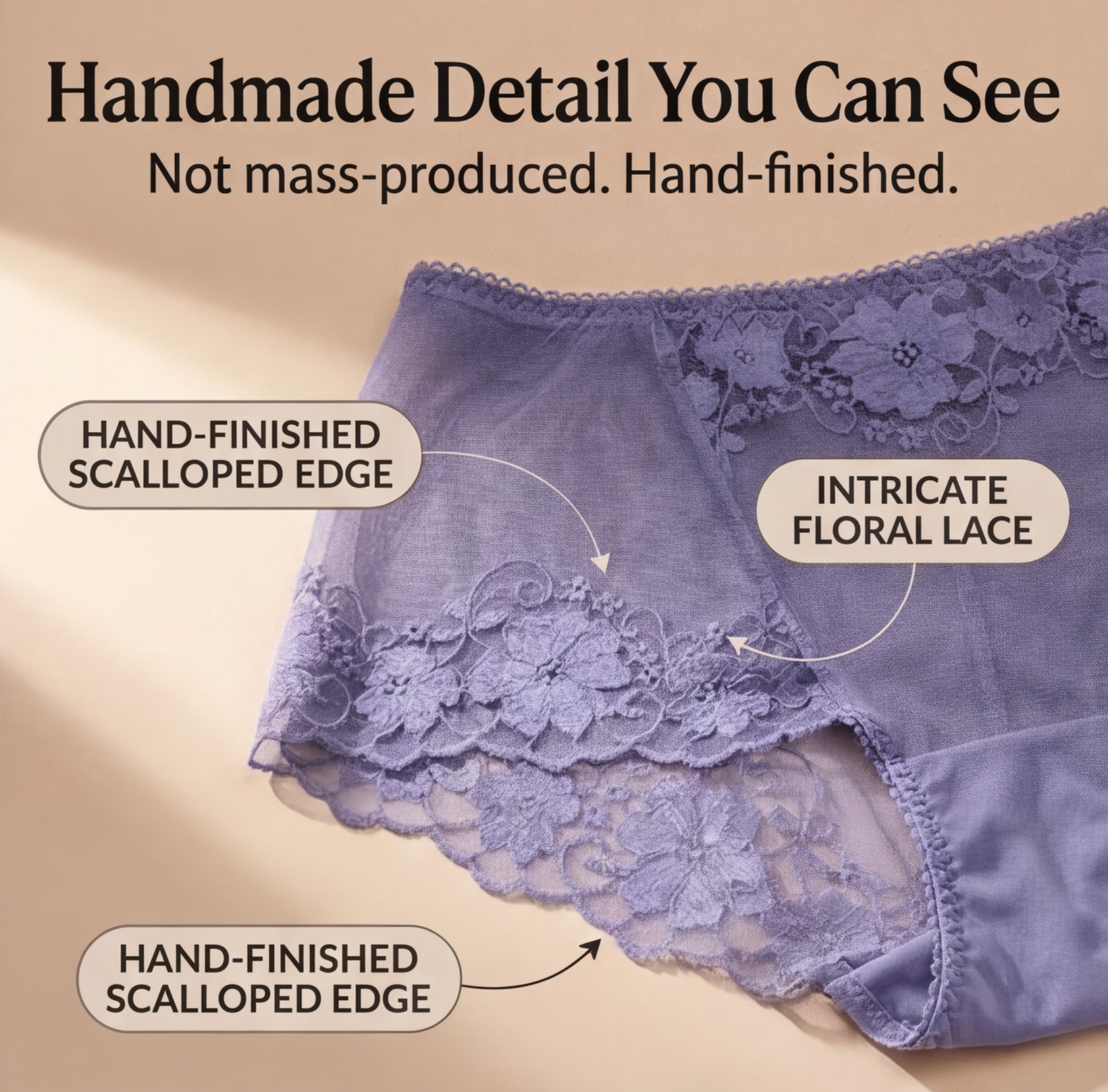 Lacelle - Floral Soft Lace Panties