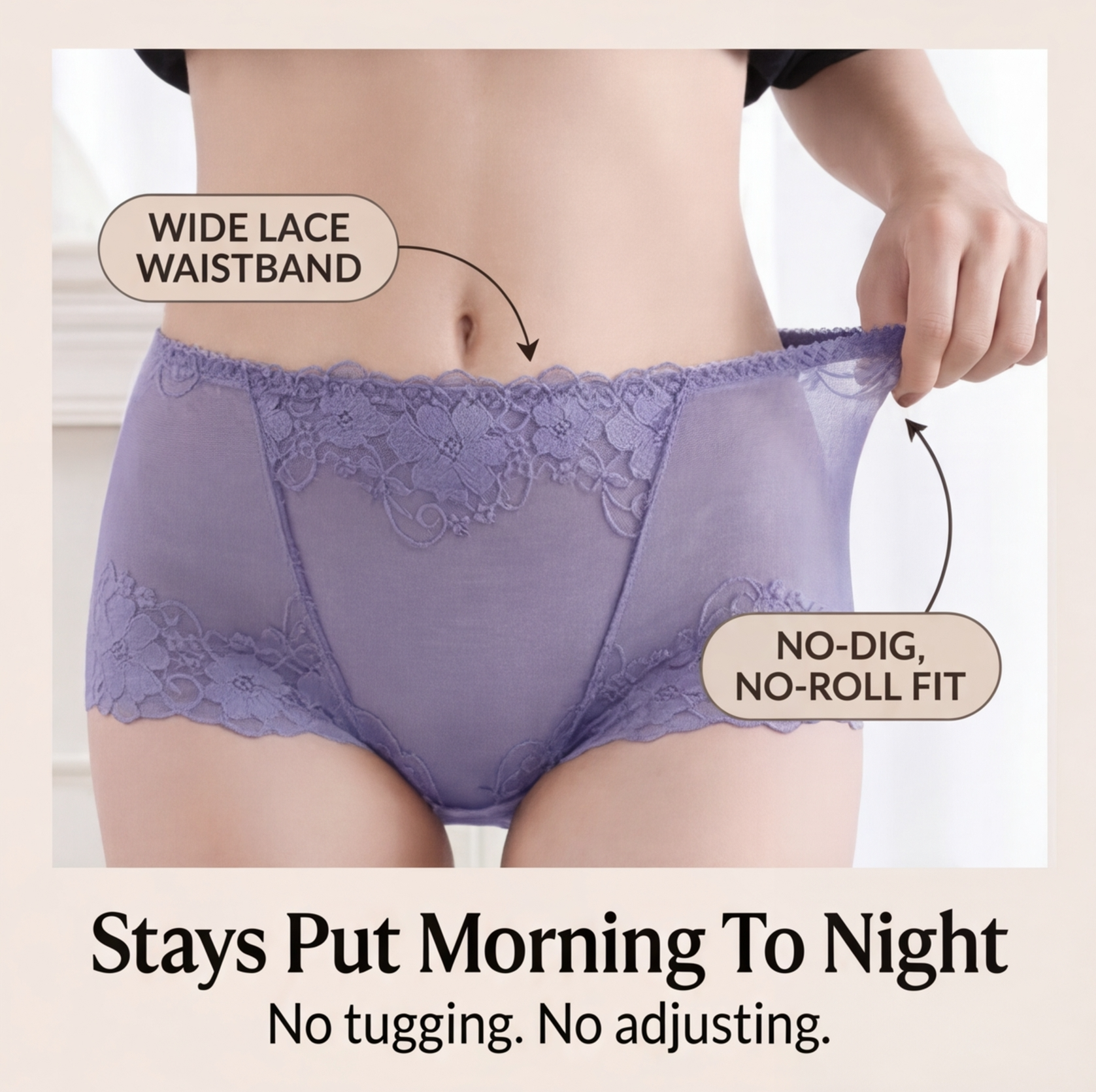 Lacelle - Floral Soft Lace Panties