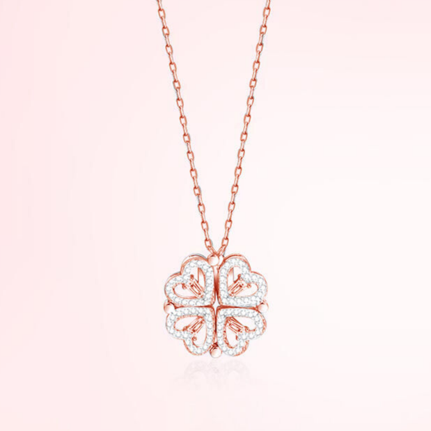 Cloverelle – Sparkling Clover Pendant Necklace