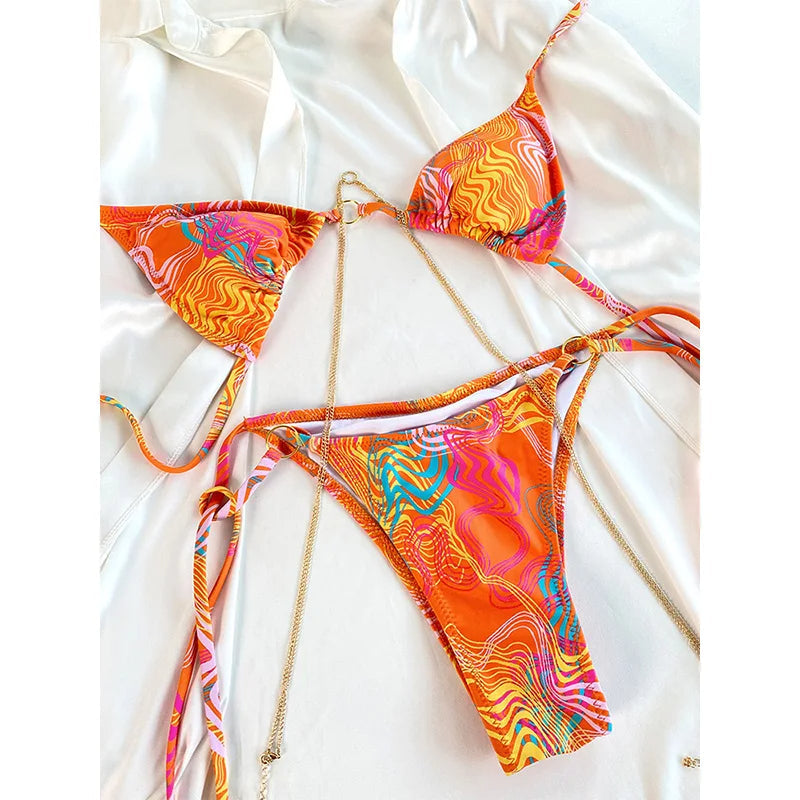 SoSoof - Brazilian Bikini with Chain