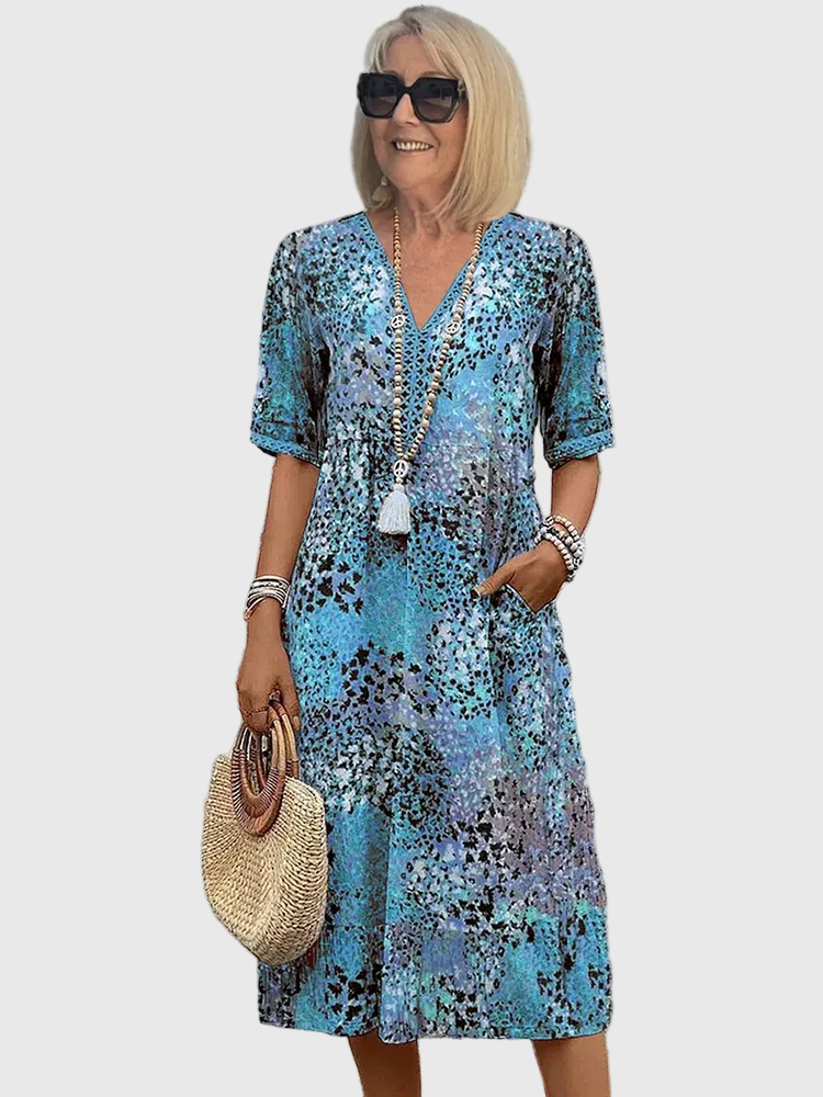 Sofía | Elegant Floral Midi Dress