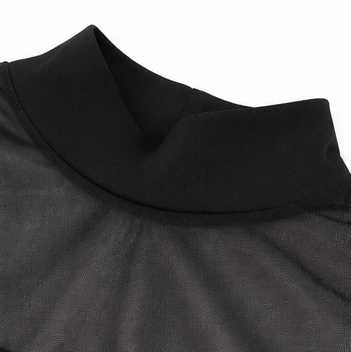 Florenza – Women's Mesh Yoke Batwing Blouse
