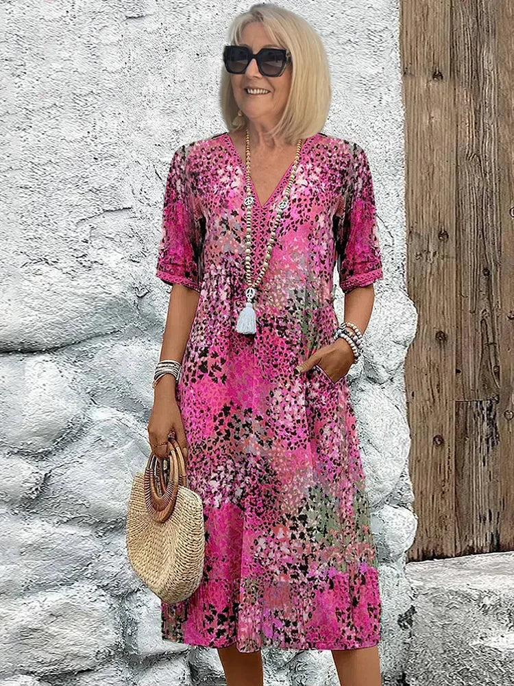 Lina | Lightweight Dress with V-Neck