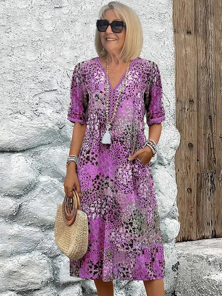 Lina | Lightweight Dress with V-Neck