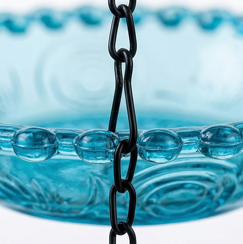 Avielle – Vintage Hanging Bird Feeder and Bath