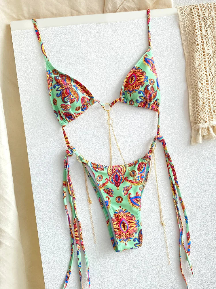 SoSoof - Brazilian Bikini with Chain