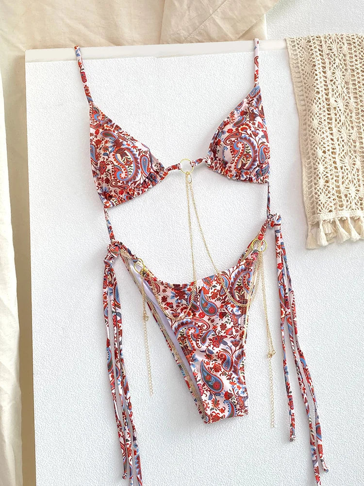SoSoof - Brazilian Bikini with Chain