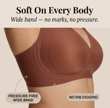 Comforel – Women's Wireless Deep-V Support Bra