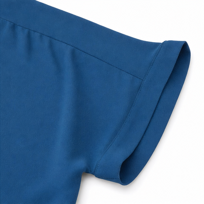 Drapelle – Women's Split V-Neck Drape Blouse