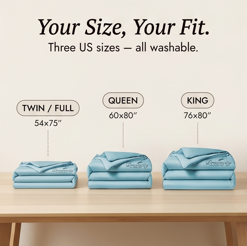 DreamCool – Cooling Ice-Silk 4-Piece Bedding Set