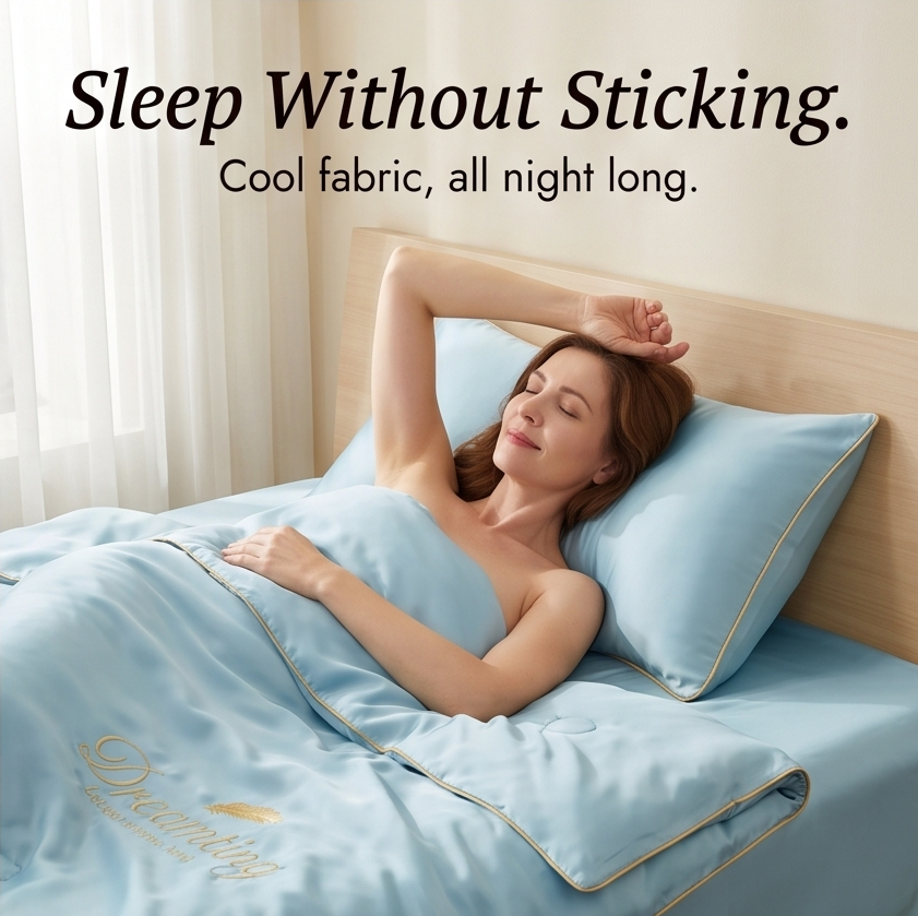 DreamCool – Cooling Ice-Silk 4-Piece Bedding Set