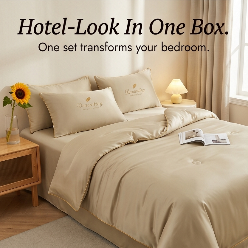 DreamCool – Cooling Ice-Silk 4-Piece Bedding Set