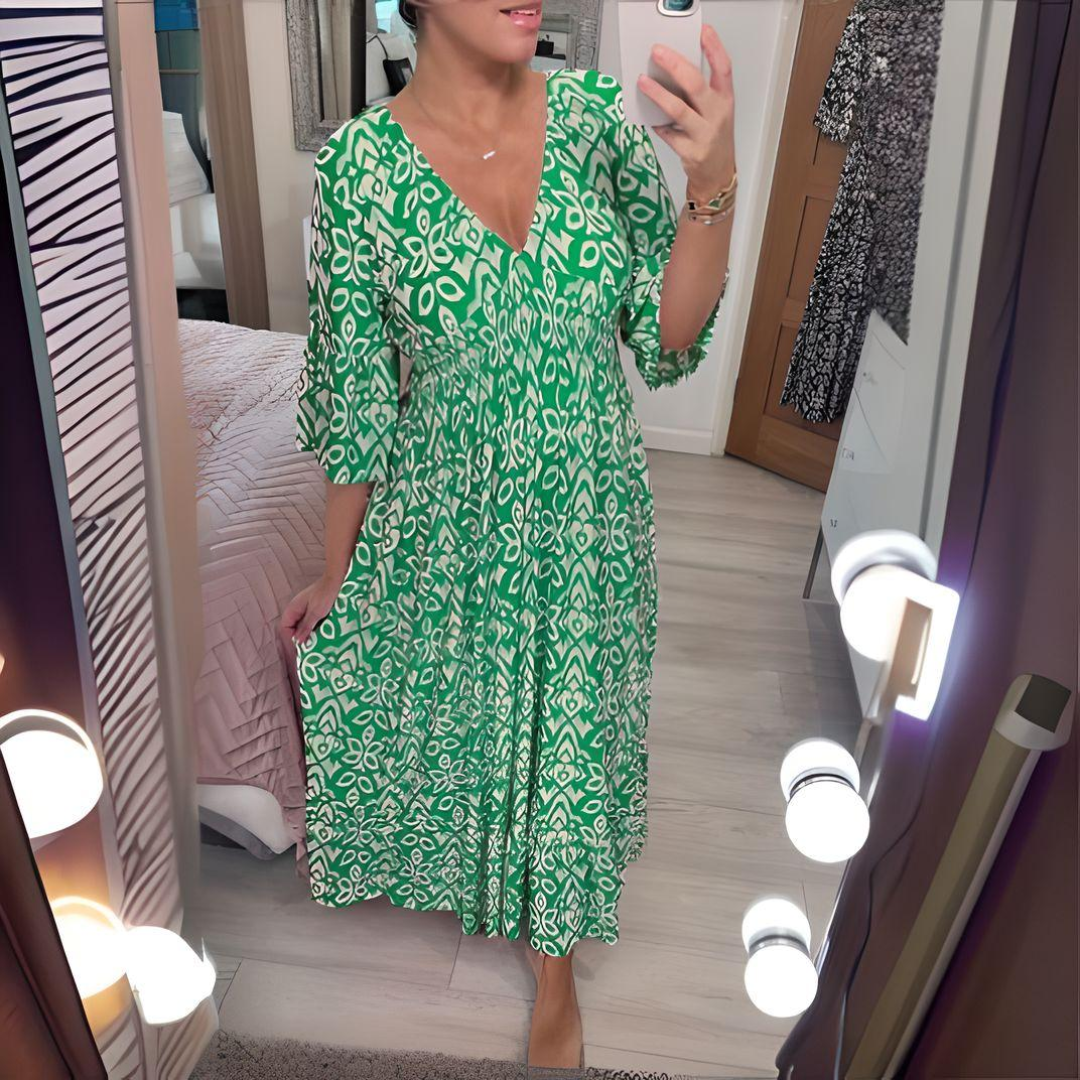 Dakota | Women's Boho Loose Fit Printed Casual Dress