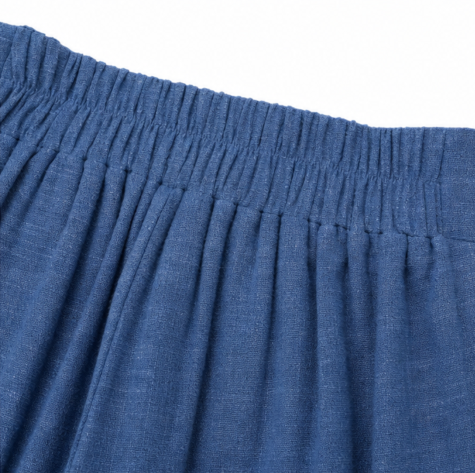 Driftlane – High Waisted Tie Front Wide Leg Pants for Women