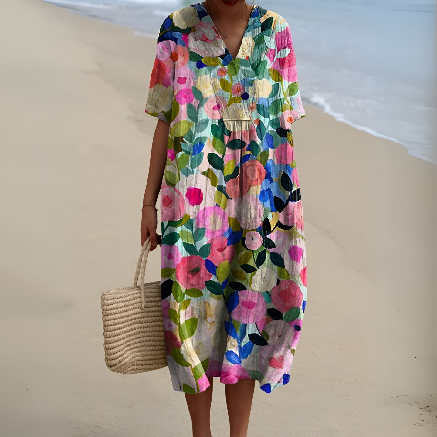 Elina™ | Summer Breeze Printed Dress