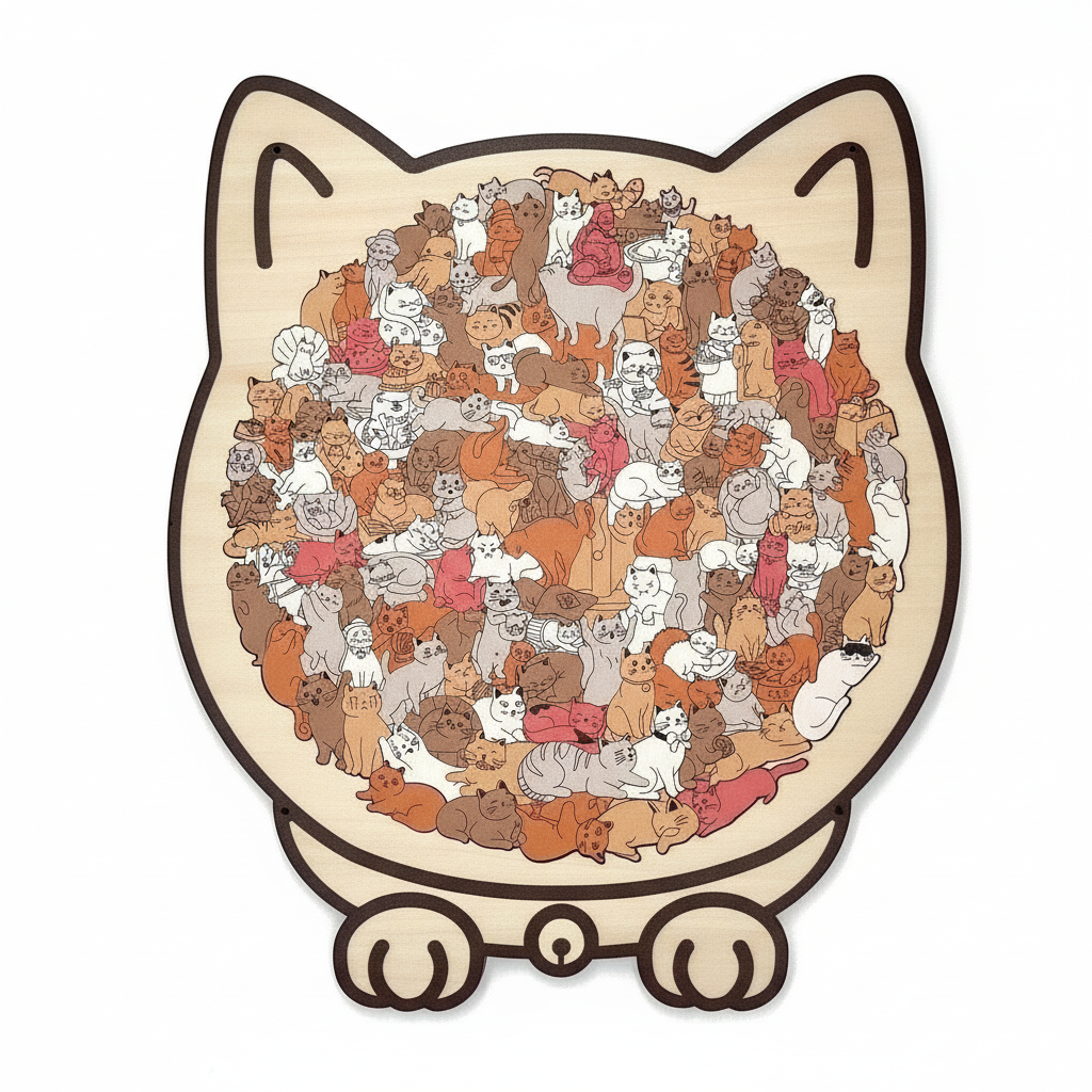 Felina - Decorative Wooden Cat Puzzle