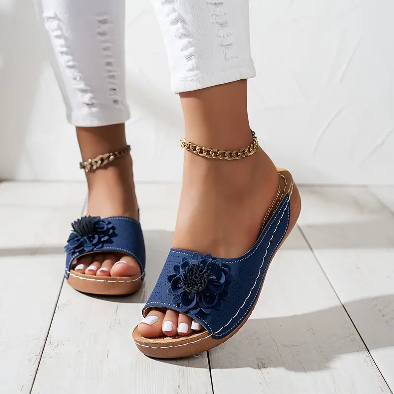 FLORA | Orthopedic Sandals with Floral Design