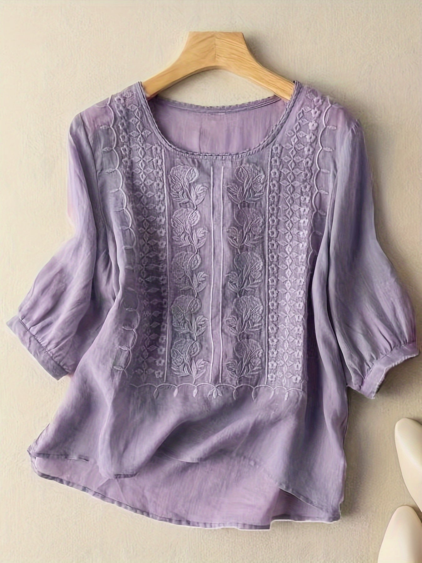 NATALIE – TIMELESS ELEGANCE EMBROIDERED BLOUSE