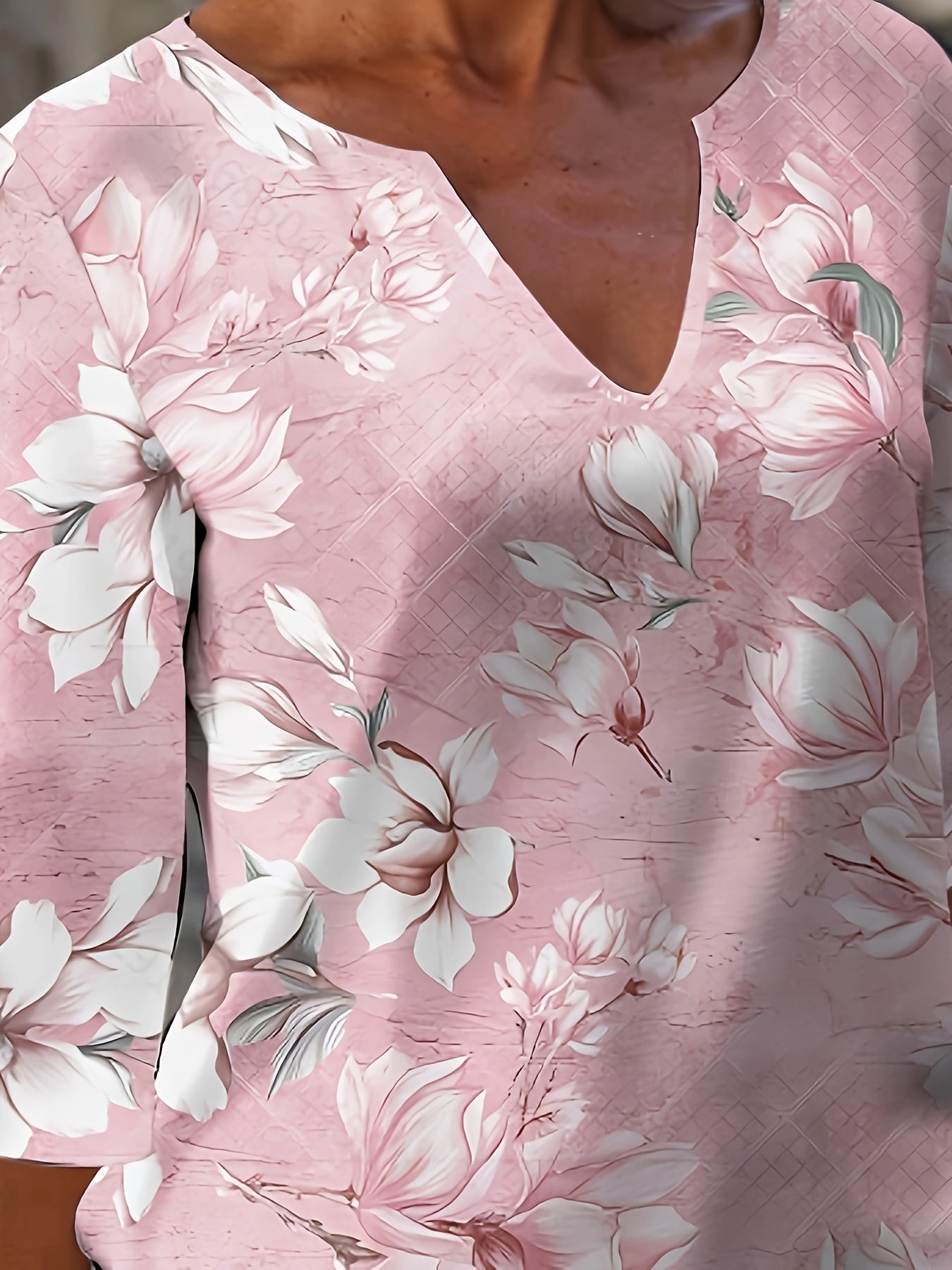 GLORIA | Soft Bloom V-Neck Dress