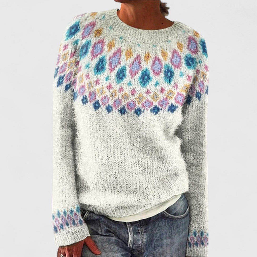Ilona - Retro Scandinavian Knitted Sweater