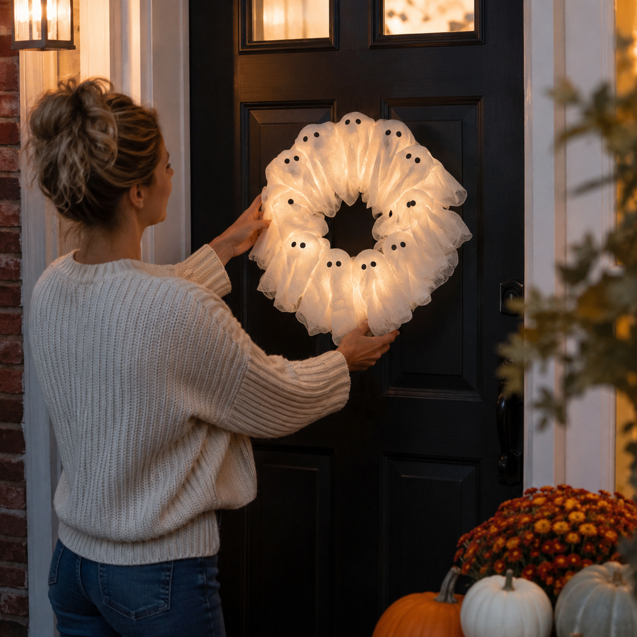 Ghostglow – Ghost Wreath That Glows After The Frame Goes Dark