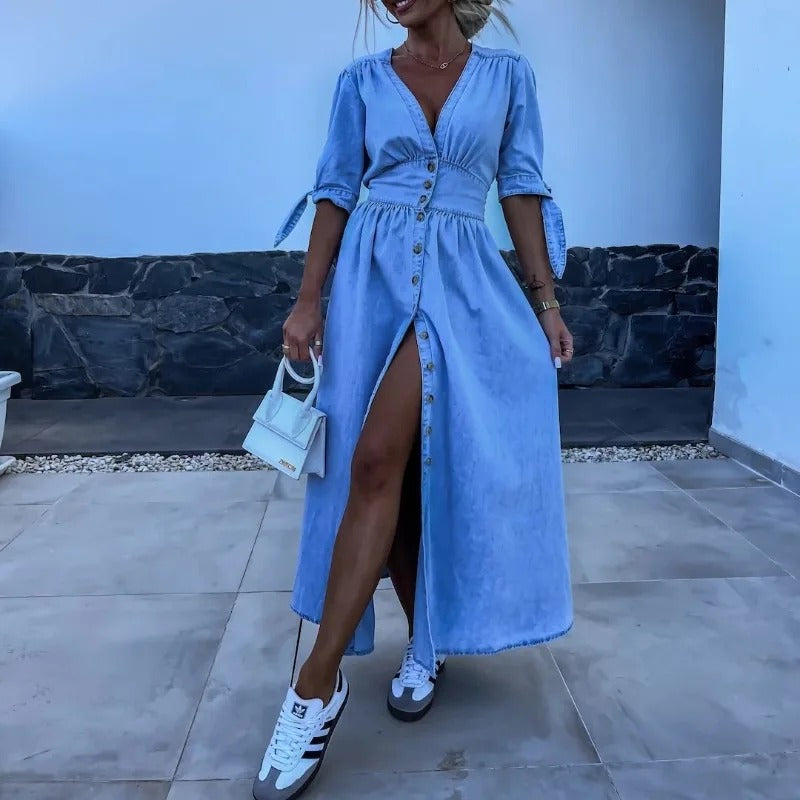 Marit | Radiant Denim Dress