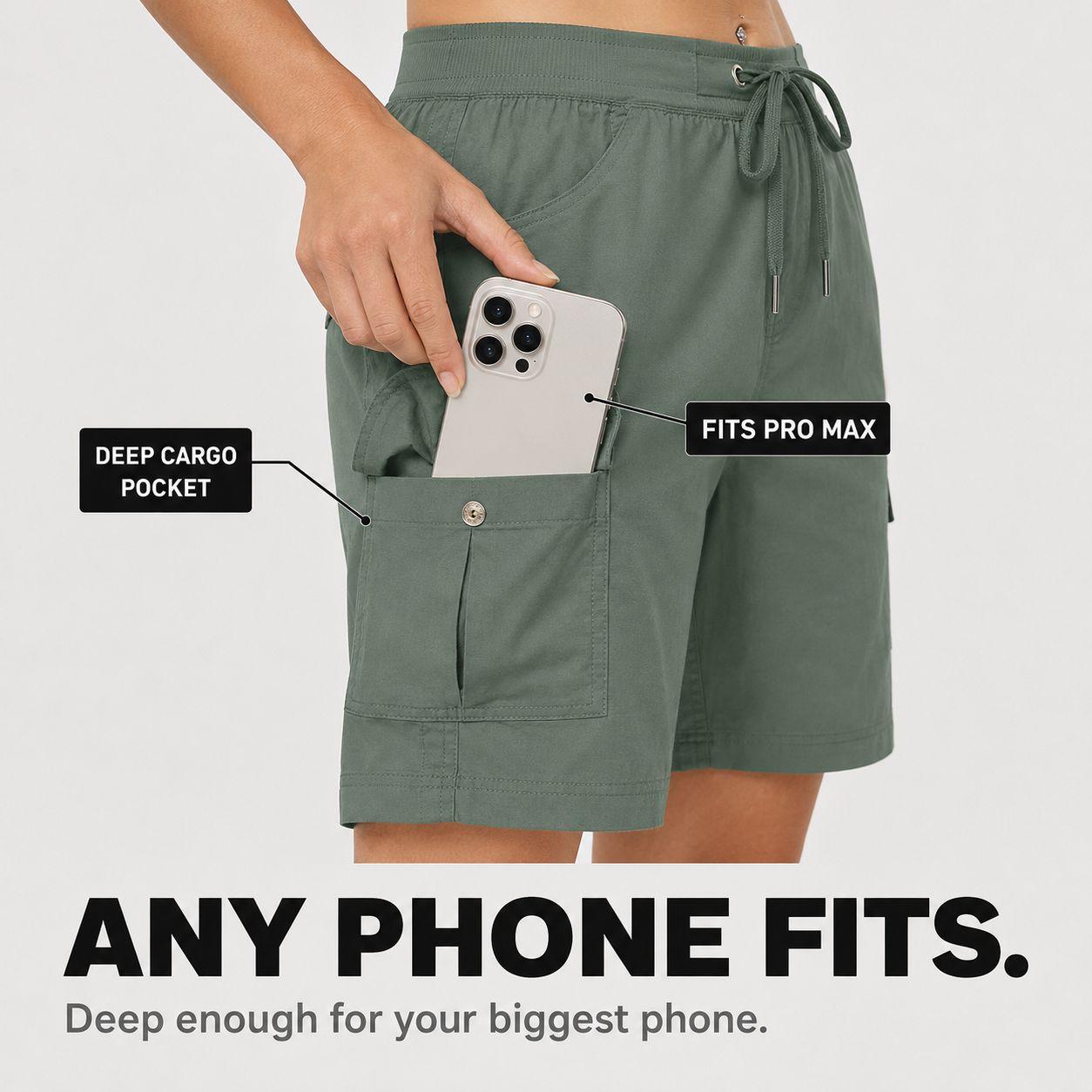 Breezora – Women's Quick-Dry Cargo Shorts