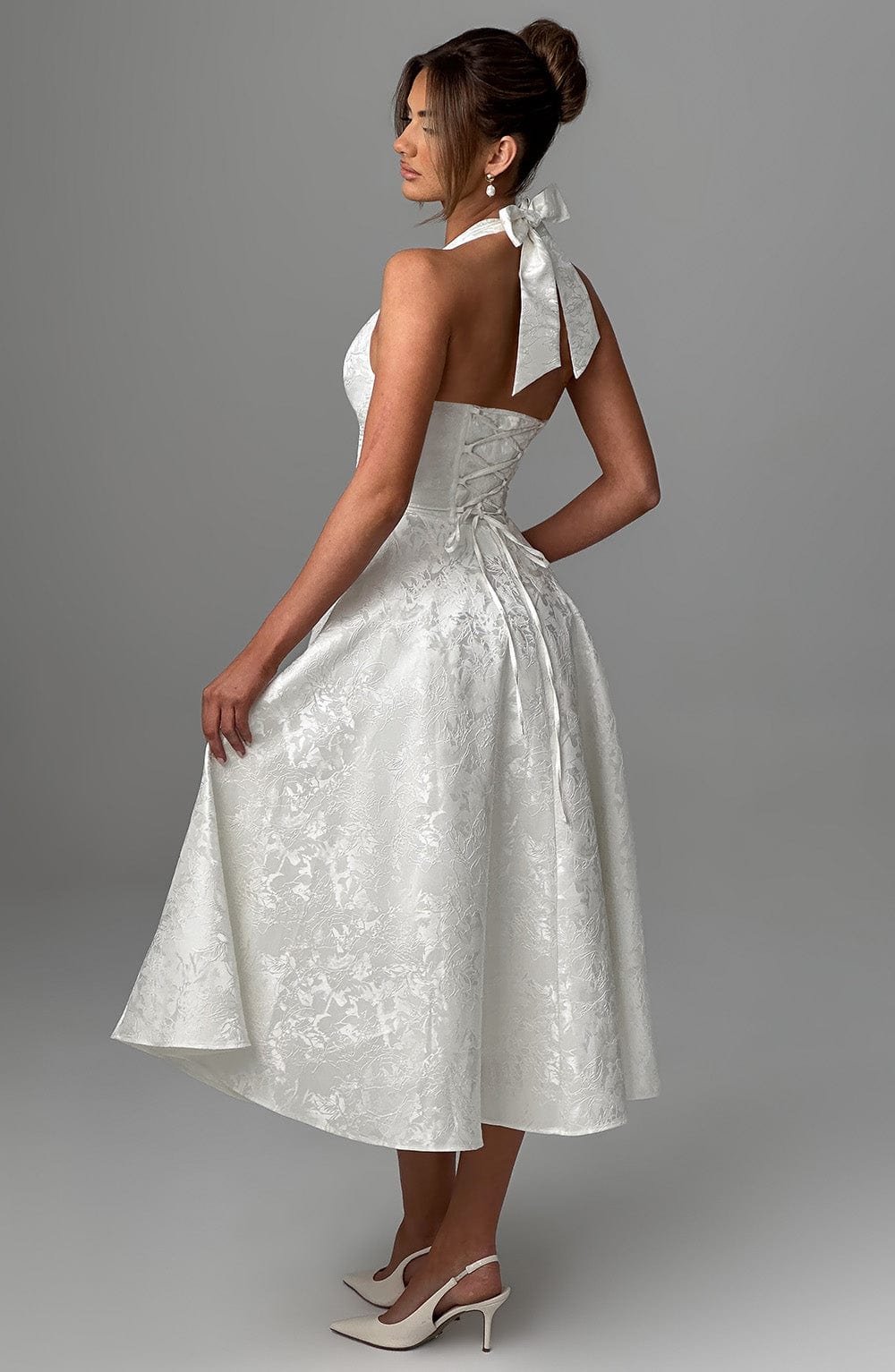 Eulalie - Chic V-Neck Backless Dress