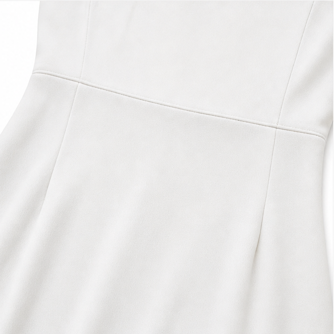 Elarosa – Pearl-like Sleeve Slim Fit Pencil Midi Dress