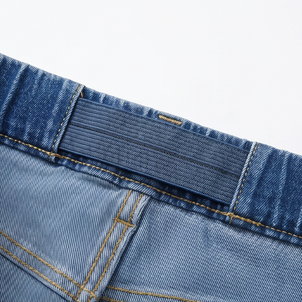 Lounette Elastic-Waist Cropped Denim Jeans for All-Day Comfort