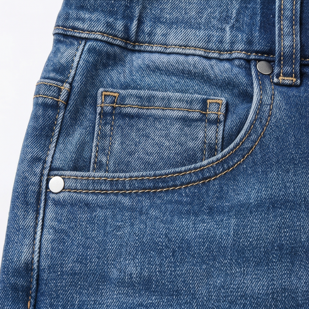 Lounette Elastic-Waist Cropped Denim Jeans for All-Day Comfort