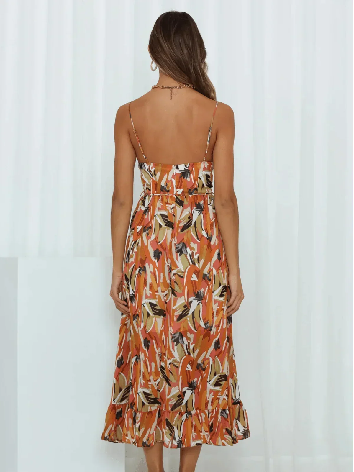 Chiara - Colorful Midi Dress for Women | Summer Elegance