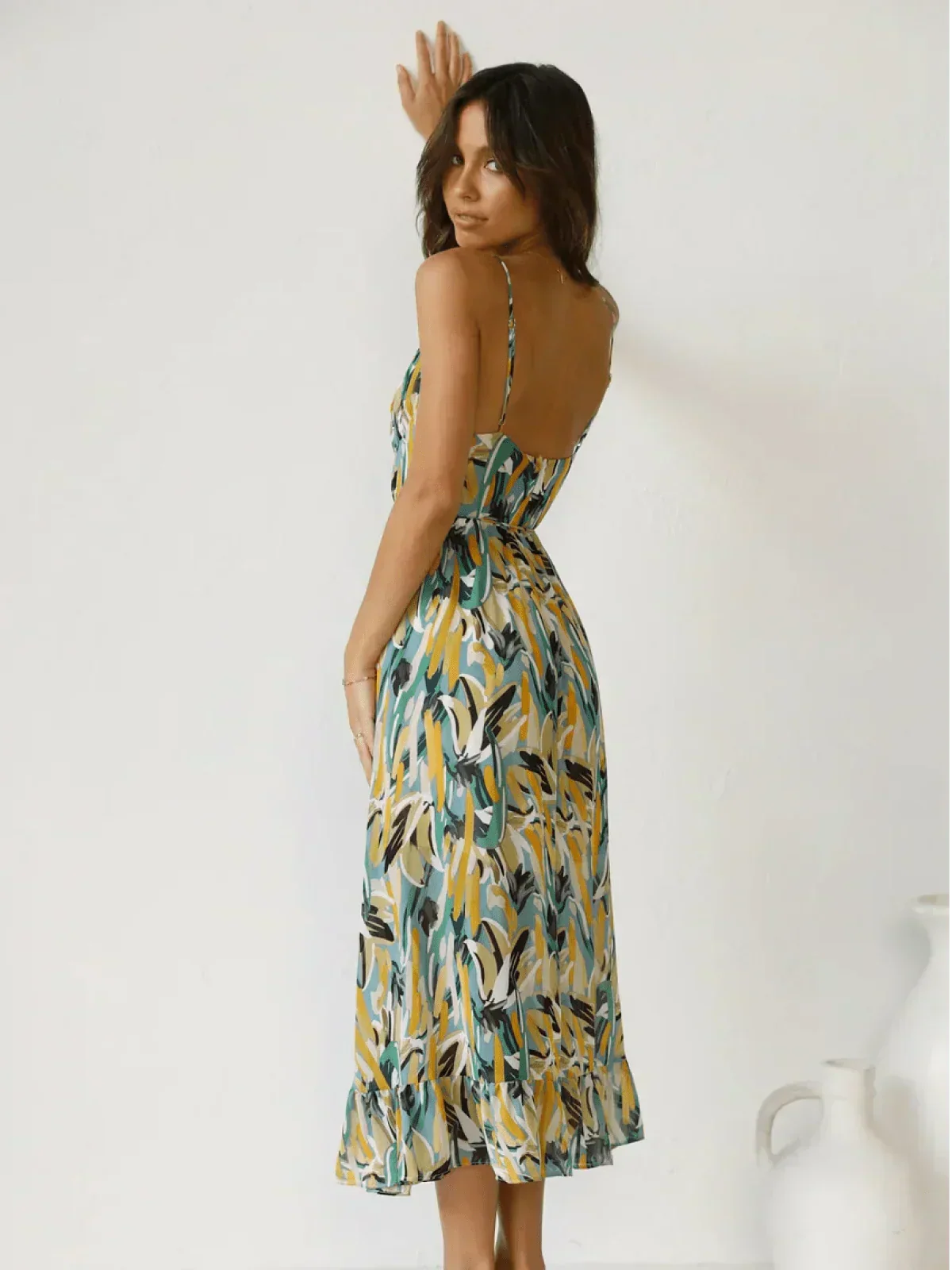 Chiara - Colorful Midi Dress for Women | Summer Elegance