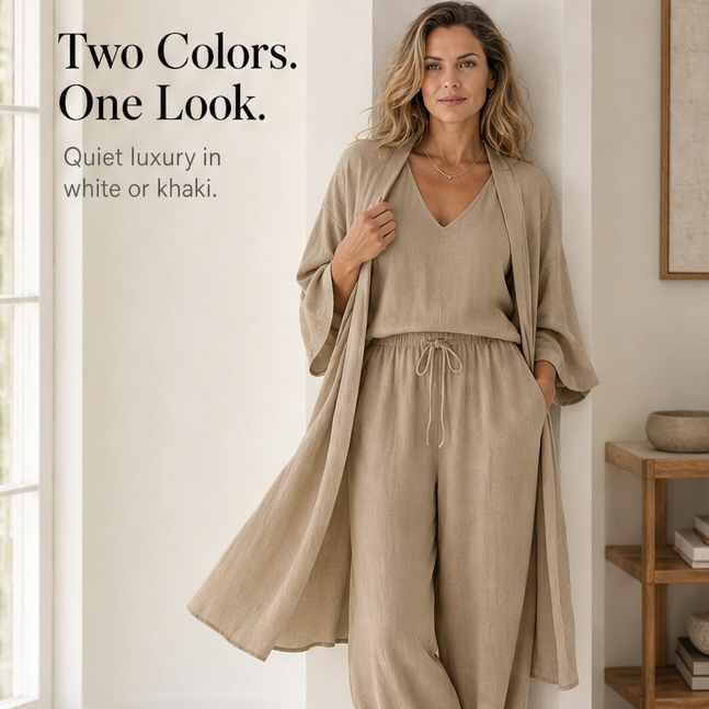 Eloria – Women's Elegant 3-Piece Loungewear Set