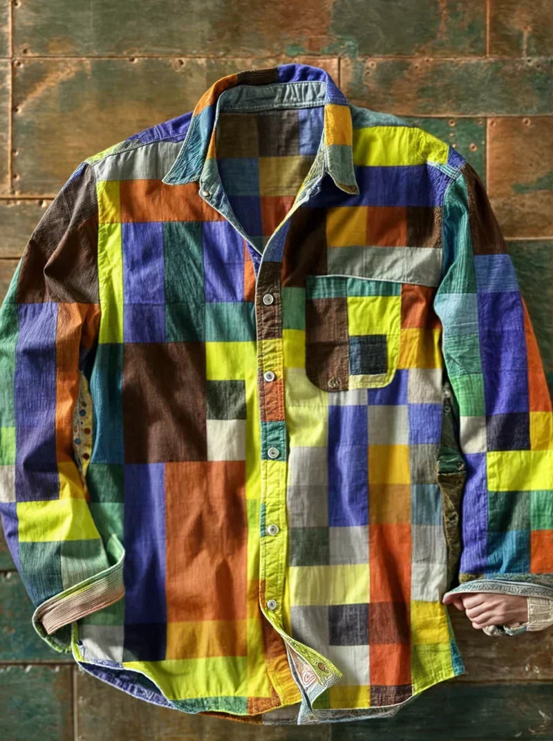 Gael™ | Vintage Patchwork Shirt