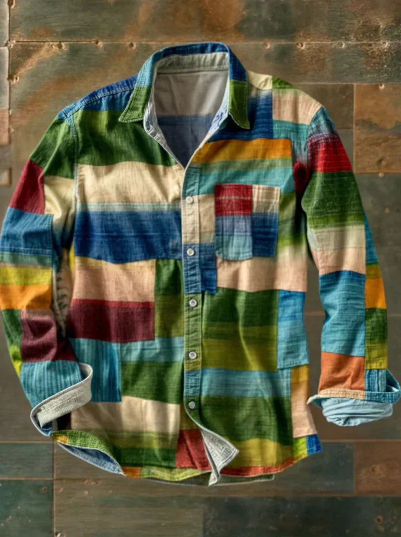Gael™ | Vintage Patchwork Shirt