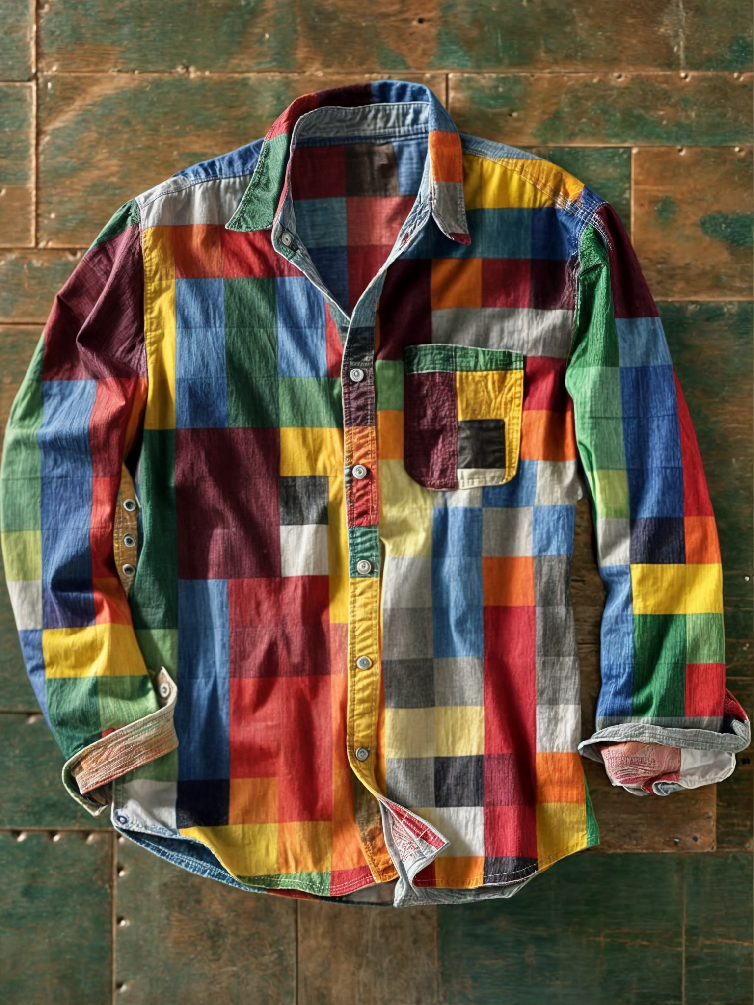 Gael™ | Vintage Patchwork Shirt