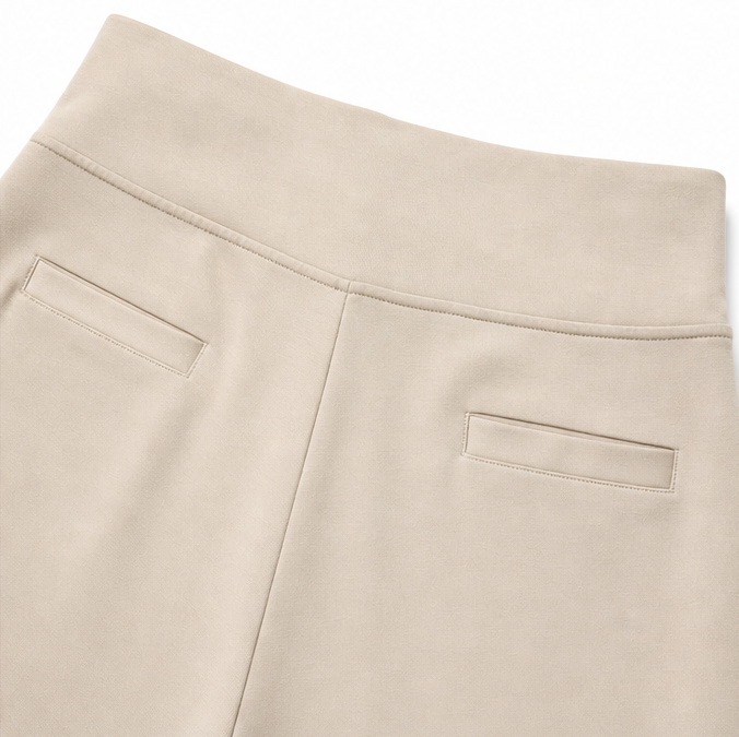 Everalyn – High-Waisted Stretch Cropped Wide-Leg Capris with Pockets
