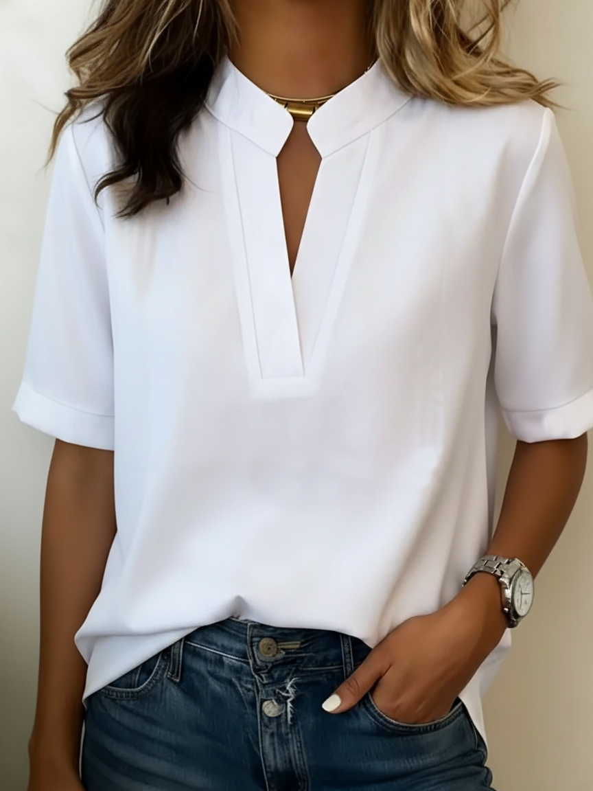 Élise — Elegant blouse with refined collar