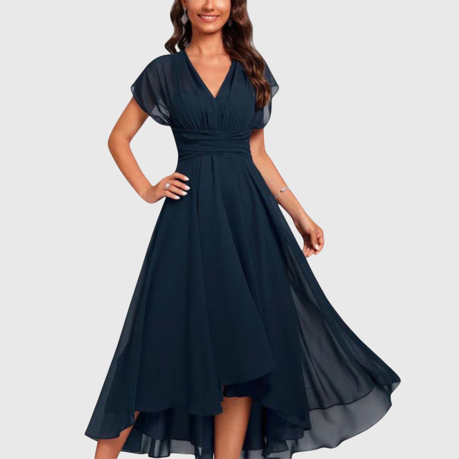 Christina | A-Line Dress with V-Neck