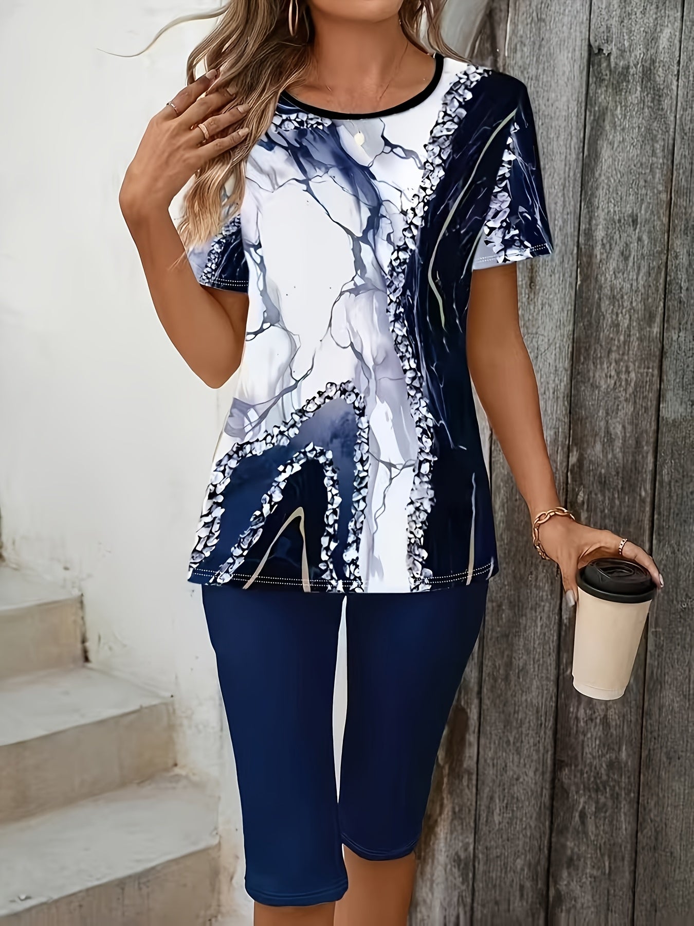 Luna™ | Two-Piece Printed Stretch Set