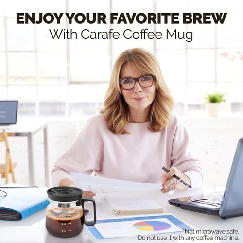 Brewbell – 16 Oz Pour-Over Inspired Glass Coffee Mug