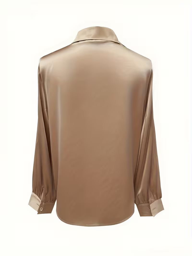 Leylah - Elegant Long Sleeve Blouse