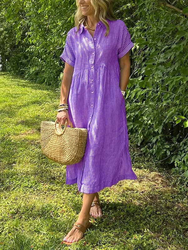 CELINE – RELAXED BUTTON-DOWN SHIRT DRESS
