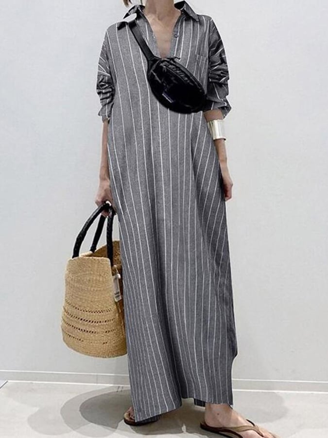 Zalia™ - Urban Stripe Dress