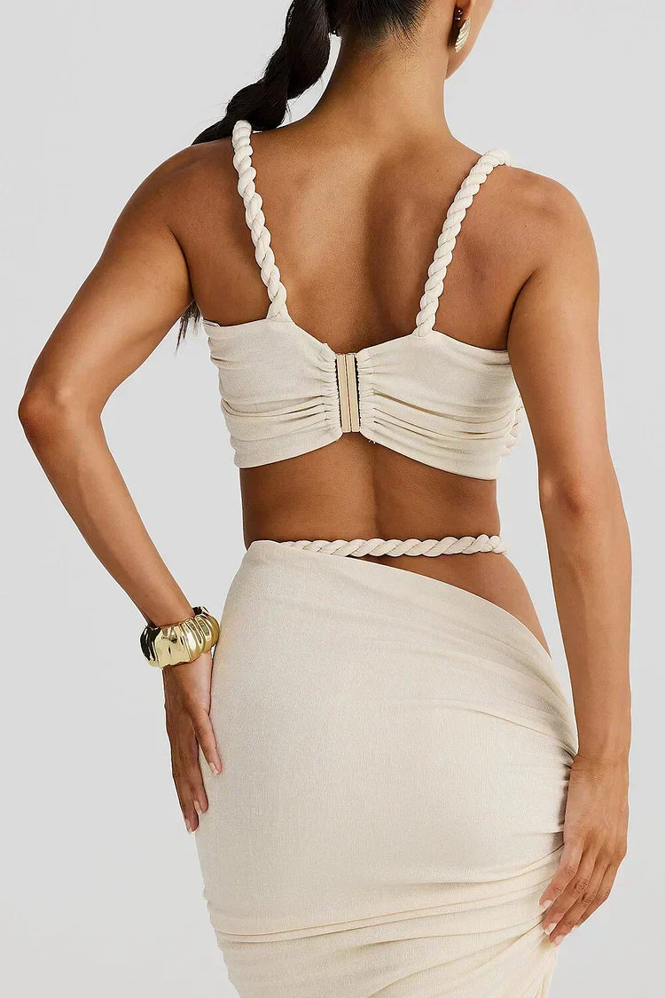 Ambrosia - Cutout Ruched Maxi Set