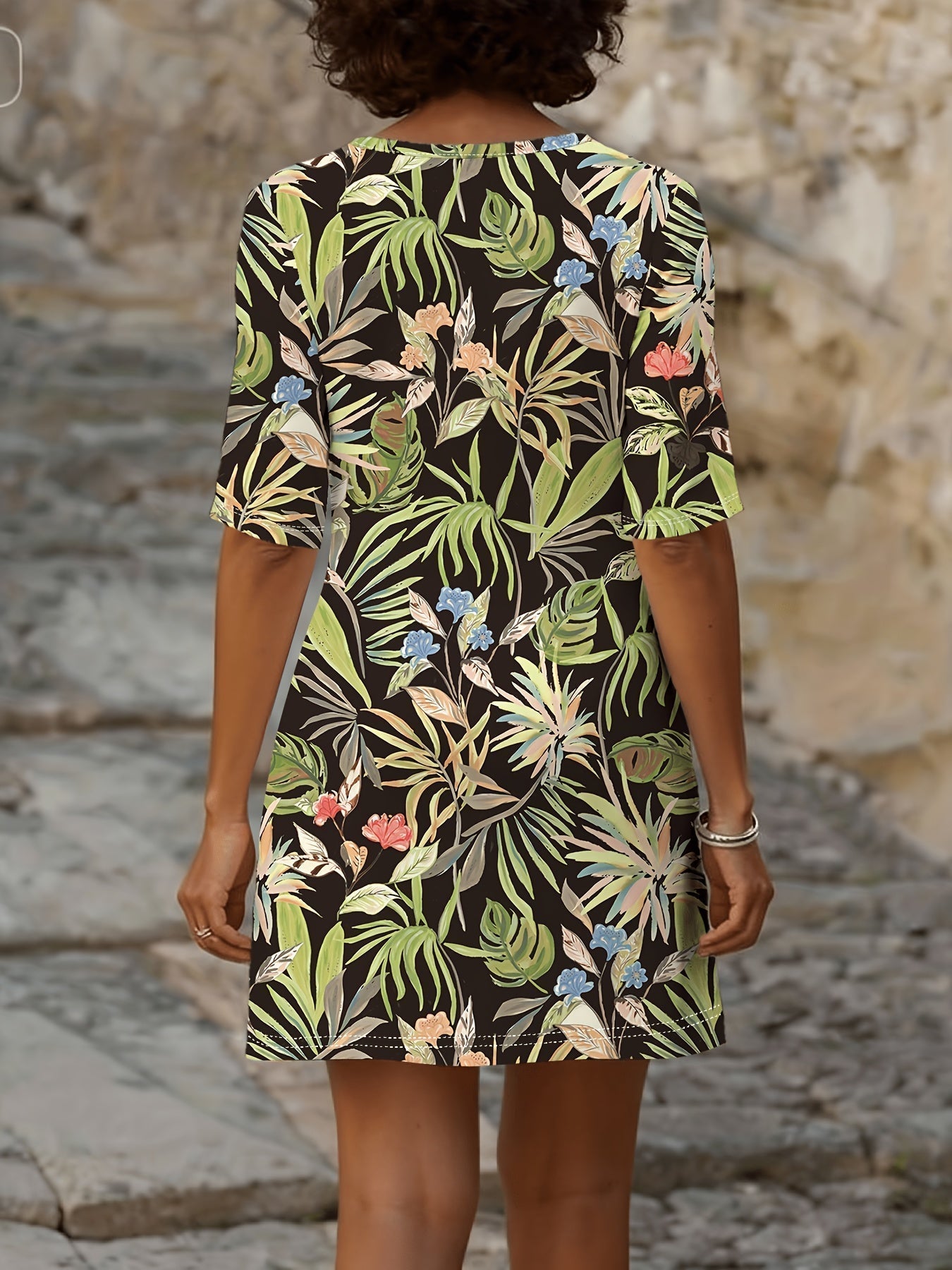 MARLENE | Artistic Print Loose Dress